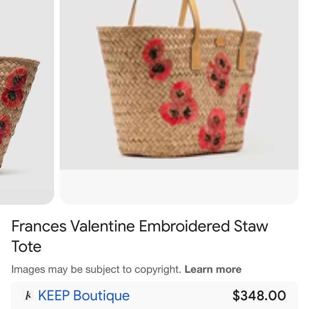 Beautiful 100% straw tote